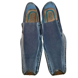 Square Toe Denim Men's Dress Shoes